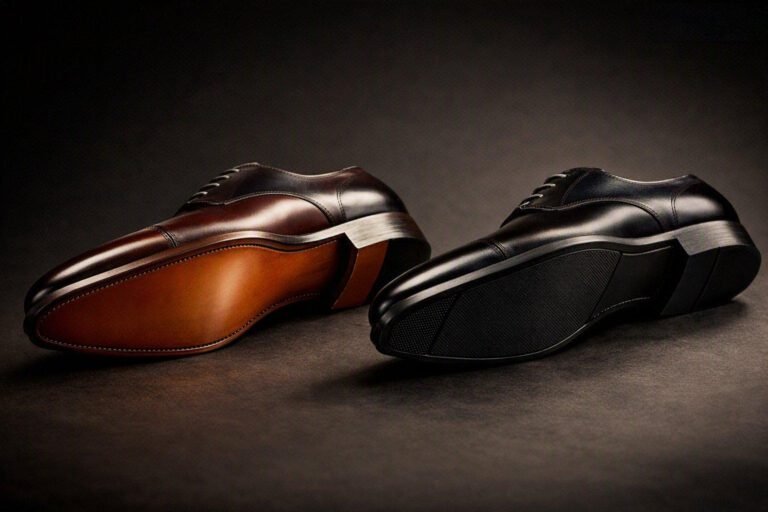 Leather sole vs rubber sole on bespoke dress shoes